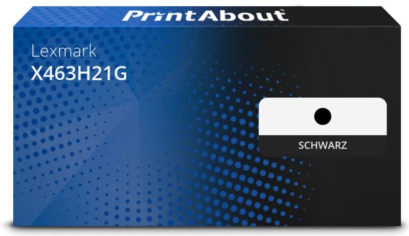 PrintAbout Toner kompatibel mit Lexmark X463H21G - Schwarz - Hohe Kapazität