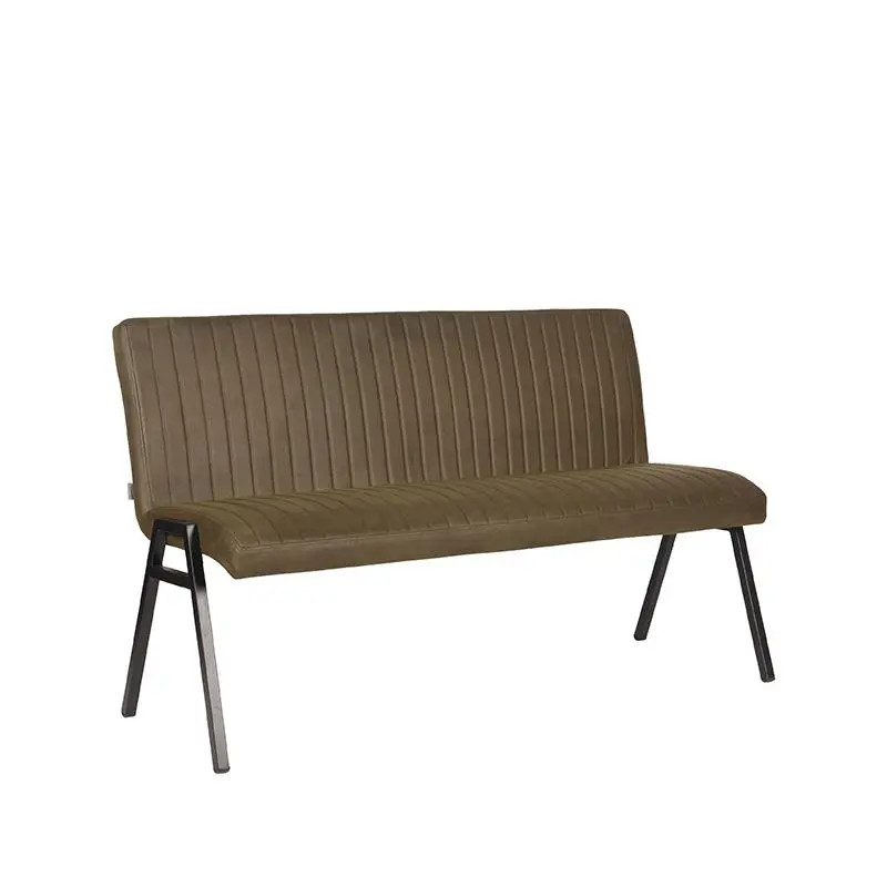 Label51 Eetkamerbank Matz - Army green - Microvezel - 145 cm