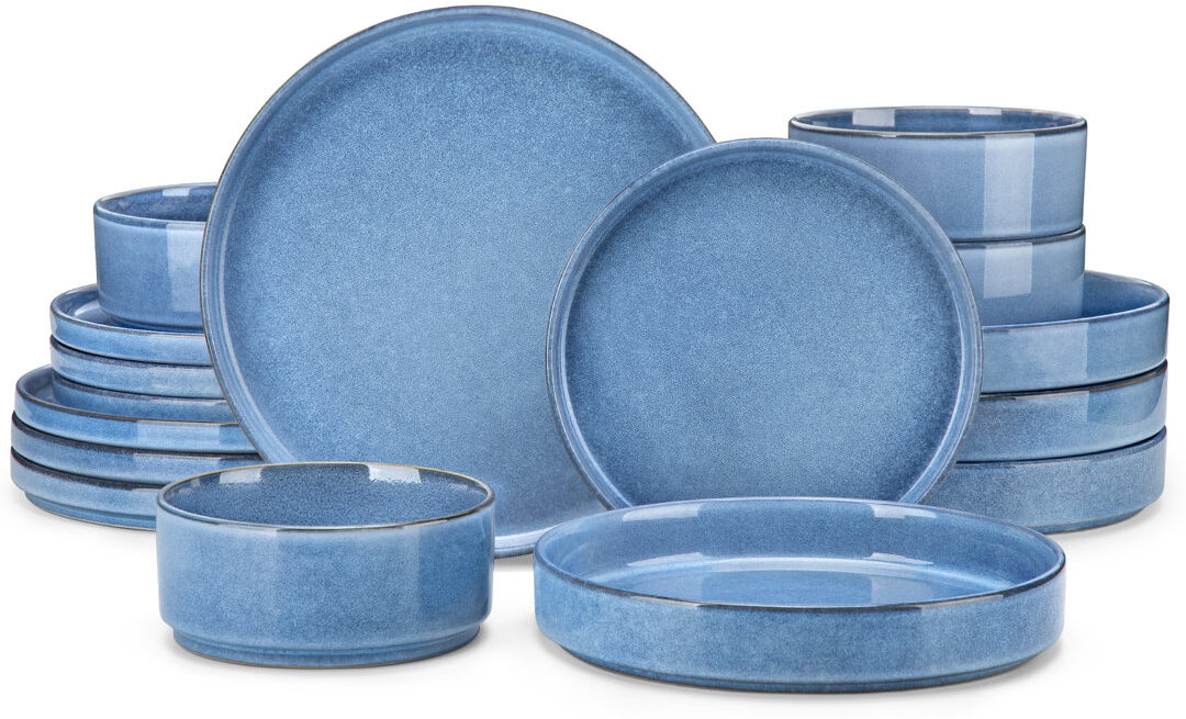 17 Stories Porcelain China Dinnerware Set Piece - Service for 4 Blue
