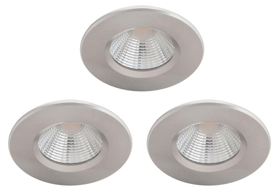 Philips Dive Set van 3 Inbouwspots, LED, Warmwit 2700K, Zilver, IP65