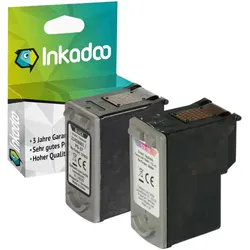 Inkadoo, Druckerpatrone, Druckerpatronen kompatibel mit Canon 2146B001 / CL-38 Druckkopfpatrone, color