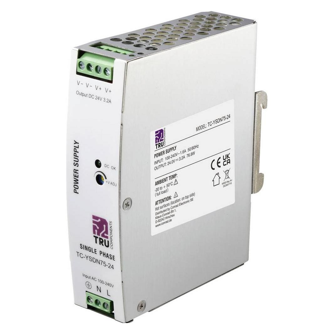Tru Components TC-13807980 Hutschienen-Netzteil (DIN-Rail) Verbrauch (StandBy) 0 (TC-13807980)