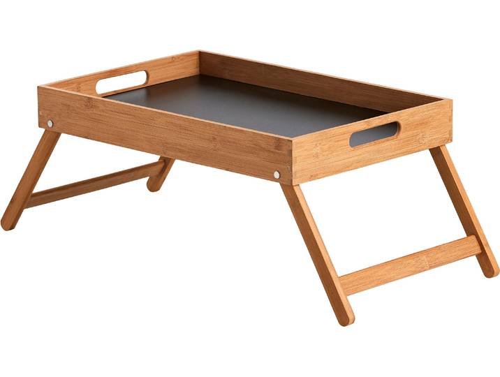 Tablett SCHOU 32 x 48 x 6 cm , beige (bambus), Holz, Tabletts, Tablett