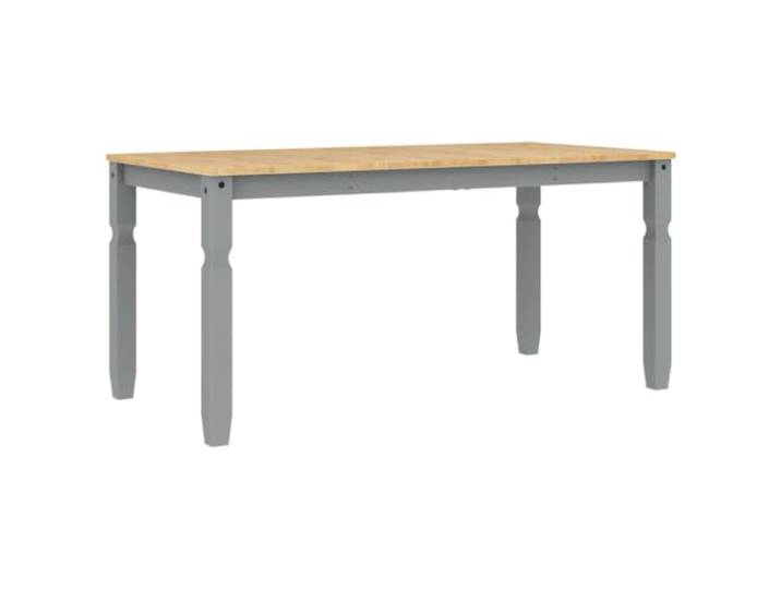 vidaXL Esstisch Corona Grau 160x80x75 cm Massivholz Kiefer