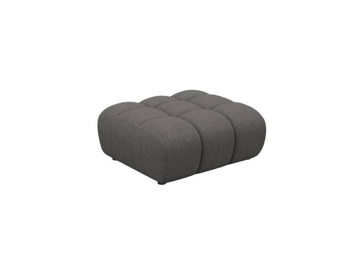 Design Sitzpouf Arden Strukturstoff Grau chosen by Bloomingloft