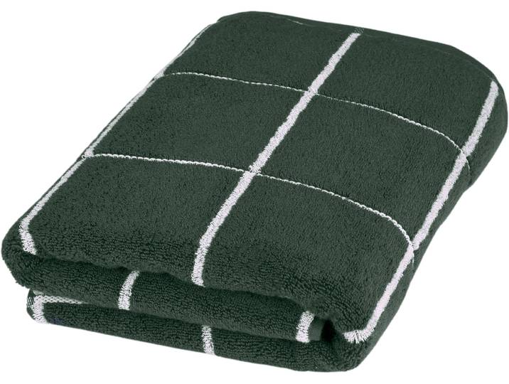 Duschtuch ROSS Überkaro 9032 , grün (moosgrün), B:75cm L:140cm, Frottier, Baumwolle, Handtücher, Duschtuch, 100% Baumwolle, kariert, in modischen Karo Farben