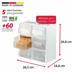 Westmark Schüttengehäuse mit 6 Schütten Venezia, 78052240