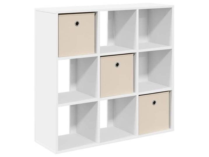 KGFHERENB Sideboard Weiß mit 3 Schubladen Kommode 88,5x29x84,5 cm Schlankes Anrichte-Möbelstück mit versenkten Griffen für Wohnzimmer und Flur. Bietet praktischen Stauraum im Alltag.