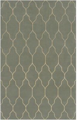 Livabliss Hand-knotted Green Abu Wool Area Rug - 5' x 8' - 5' x 8'