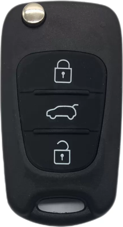 INF Coque de clé de voiture pliante à 3 boutons pour HYUNDAI Kia