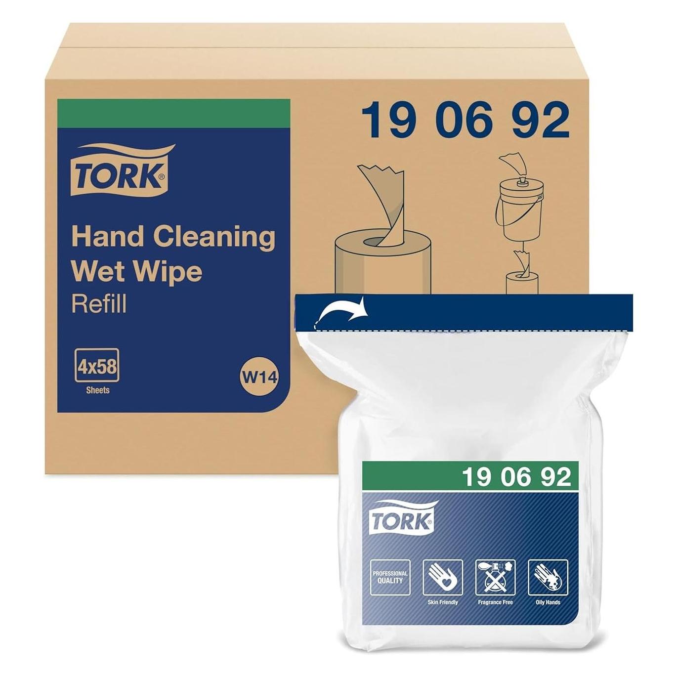 Tork Handreinigungstücher Feuchte Nachfüllung, 1 lagig (4x) (190692)