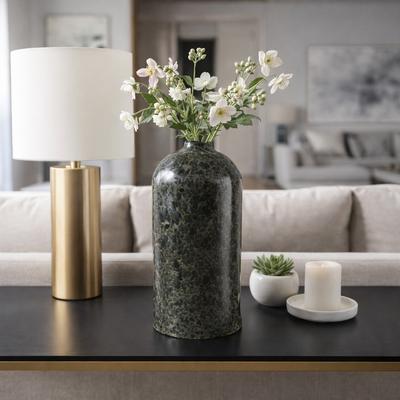 Sagebrook Home Decorative Vase - Green Ceramic Modern Glazed