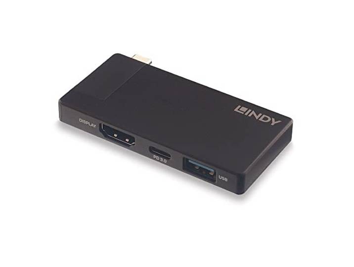 LINDY USB 3.1 Type C naar HDMI 4K60 Converter met USB Type A poort en Power Delivery