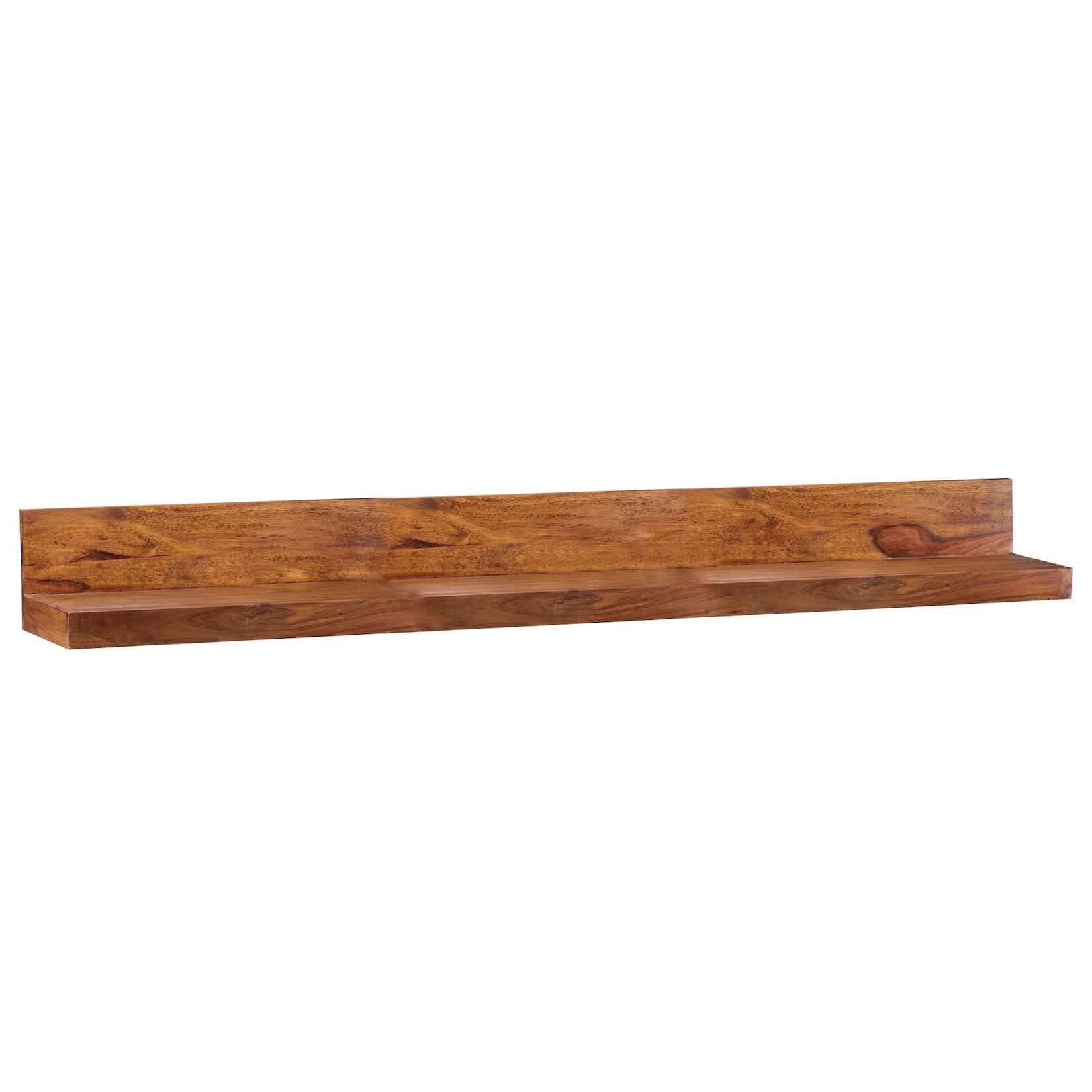 KADIMA DESIGN Wandregal NAKO Massivholz: Flexibles Landhaus-Design, 160 x 24 x 17 cm, pflegeleicht