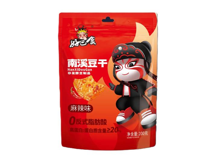 HAO BA SHI Nanxi gedroogde tofu met pittige smaak 200 g