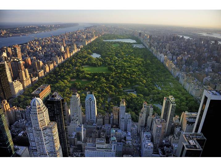 Fototapete PAPERMOON Central Park View , bunt, B:2,5m L:1,86m, Vlies, Tapeten, Fototapete