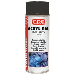 Acryl Schutzlack RAL 9005 Tiefschwarz glänzend 400ml Spraydose - schwarz