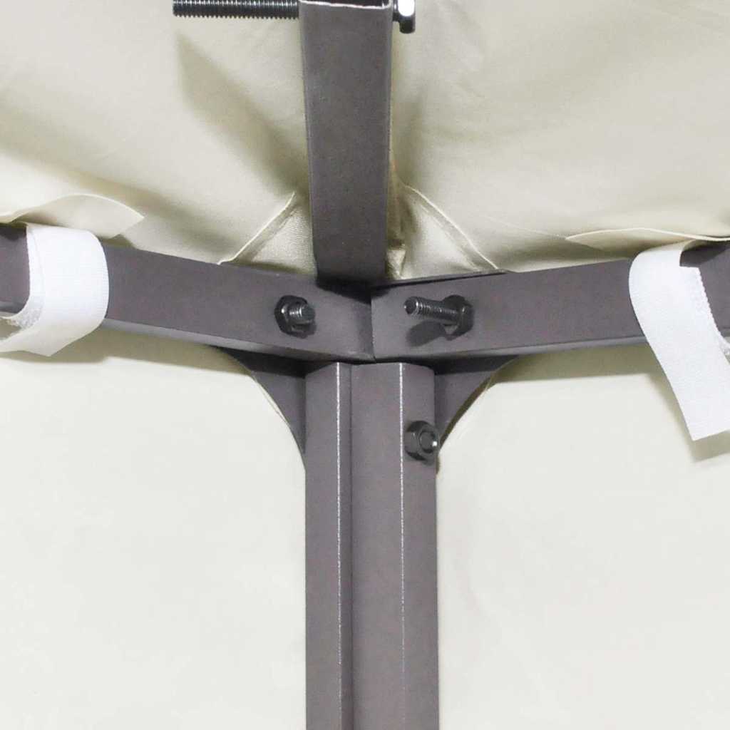 vidaXL Cobertura de substituição p/ gazebo 310 g/m² branco nata 3x4 m Blanco