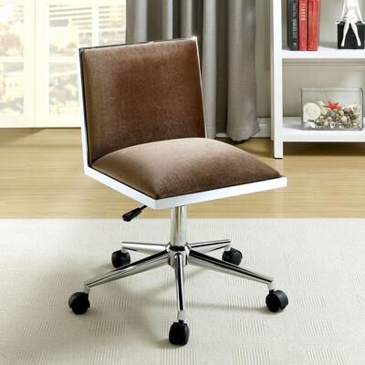 Furniture of America Ceto Contemporary Fabric Height Adjustable Office Desk Chair