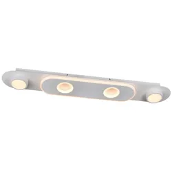 BRILLIANT Lampe, Irelia LED Spotbalken 4flg weiß, 1x LED integriert, 30W LED integriert, (3500lm, 3000K), Energiesparend und langlebig durch LED-Einsatz