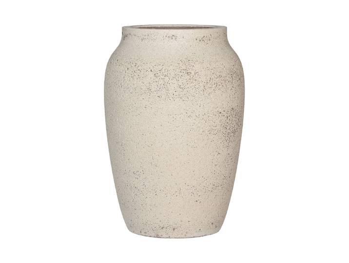 Hochwertiger In-/Outdoor Blumentopf „Mediterranean Hera“ Chalk White Pottery Pots
