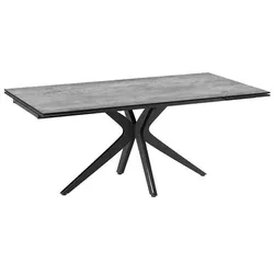 Akante Esstisch mit Auszug Influence 190/270 x 100 cm Keramik Silver 190