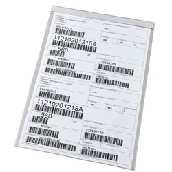 EICHNER 10 Einstecktaschen mit Magnetstreifen - A3 hoch transparent, 43.6x31.6 cm