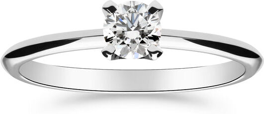 Silván Solitaire timanttisormus 0,30ct, valkokultaa, vihkisormukset 15.0