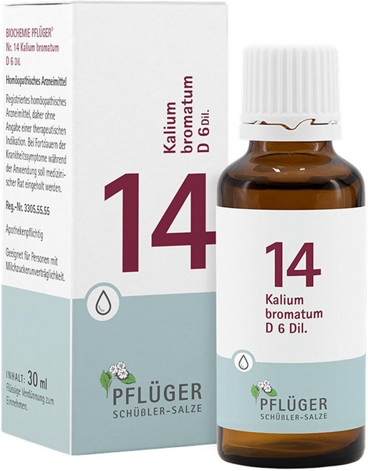Schüßler-Salze Biochemie Pflüger 14 Kalium bromat.D 6 Tropfen