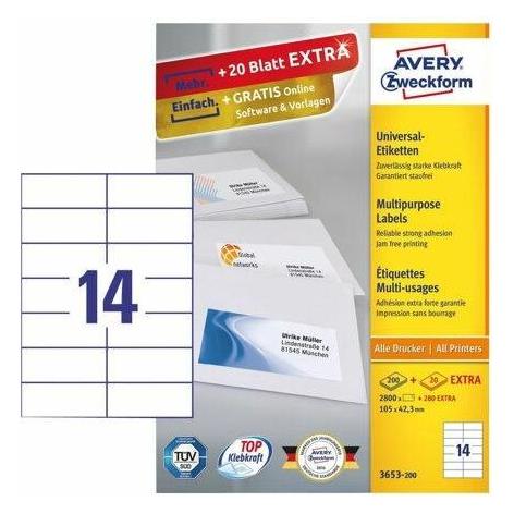 Avery Universal-Etiketten (3653-200)