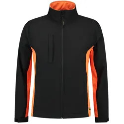 Softshelljacke Bicolor "402002" Workwear - L - black/orange