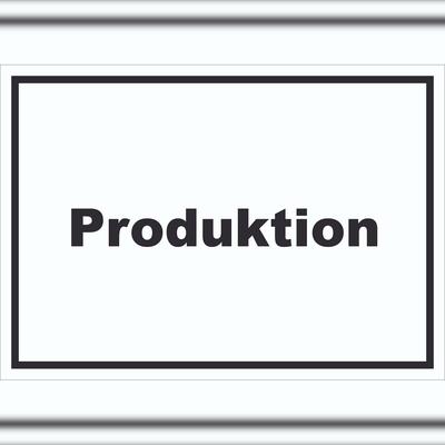 HB-Druck Produktion Schild mit Text Herstellung Fertigung waagerecht A6 (105x148mm)