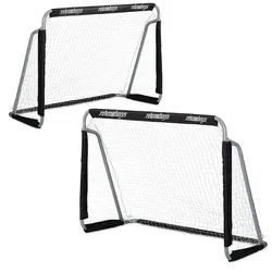 relaxdays 2er-Set Fußballtore - 150x75x110 cm schwarz