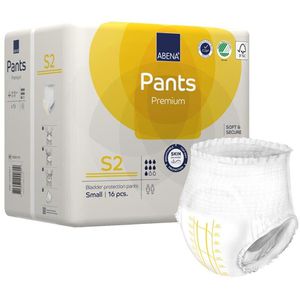 Abena Inkontinenz-Pants Premium S2, Unisex, Größe S (60-90cm), EInweg, 7 Tropfen, 16 Stück