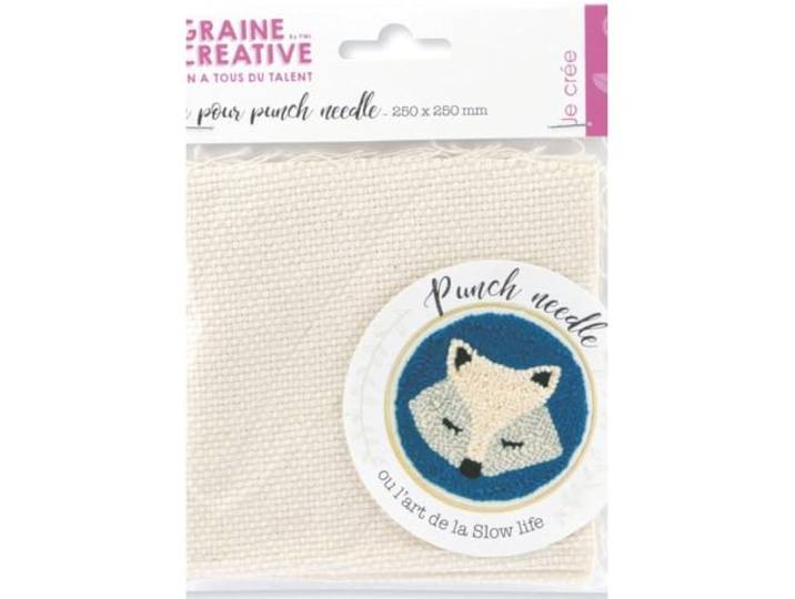 Graine Créative linnen voor Punch Needle 25 x 25 cm