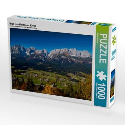 CALVENDO Puzzle Blick vom Hollenauer Kreuz | 1000 Teile Lege-Größe 64 × 48 cm Foto-Puzzle für glückliche Stunden