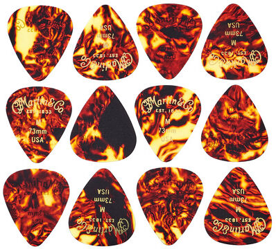 Martin Guitar #1 Pick Pack 0,73 mm Tortoise