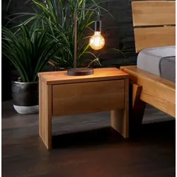 G+K Nachttisch BE-0850 Holz Braun Wildeiche
