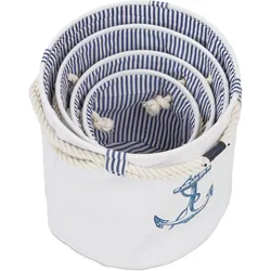 Relaxdays, Aufbewahrungskorb, Aufbewahrungskorb (38 cm, 4x)