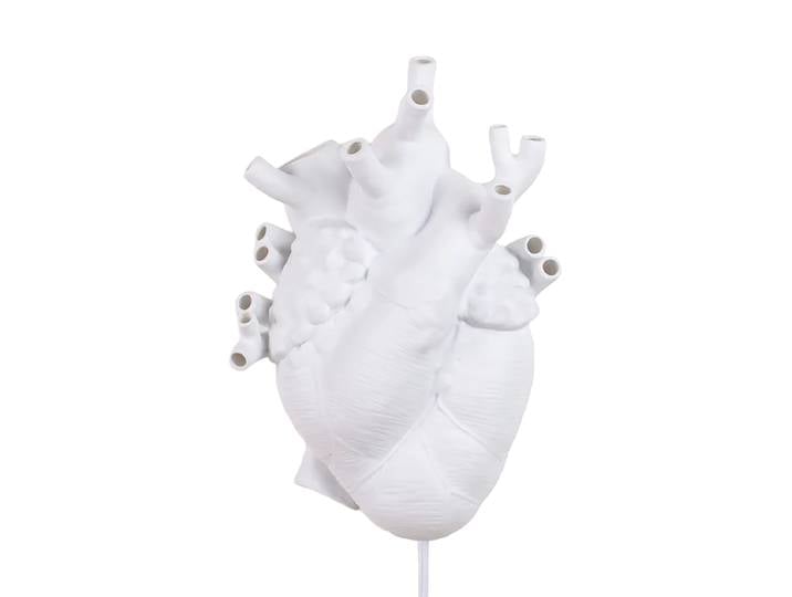 LED Design Wandlampe „Heart“ Weiss Seletti