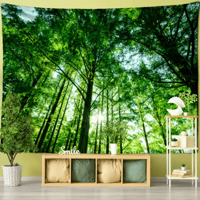 Inspire Picks Towering Forest Tapestry Bohemian Psychedelic Tree Wall Hanging 6 230x180cm