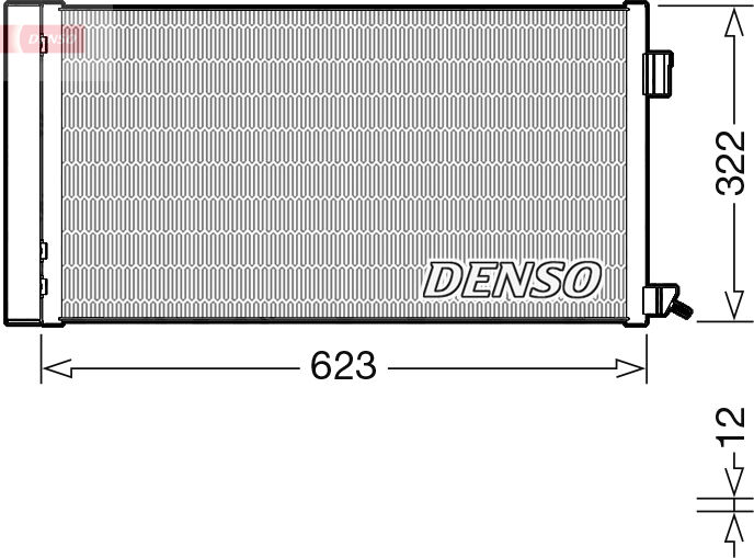 Denso Kondensator, Klimaanlage Dcn11010 Für Jaguar