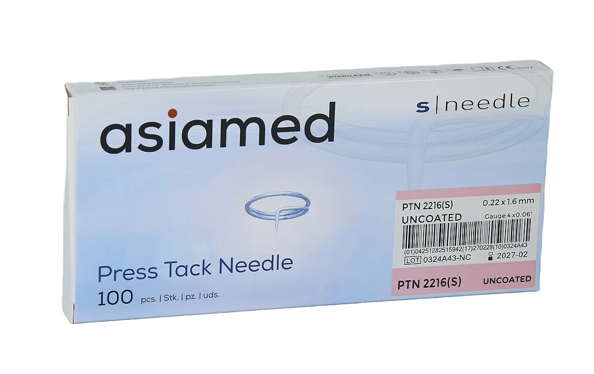 asiamed S Needle Press Tack Ohr-Akupunktur-Dauernadeln (100 Stück) 0,22 x 1,6 mm small A000553