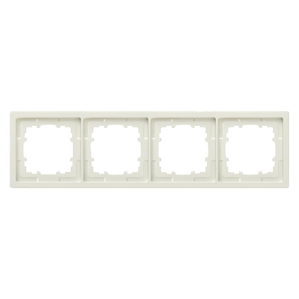 Siemens 5TG1324 DELTA style Rahmen 4fach ** titanweiss 295x82mm (5TG1324)