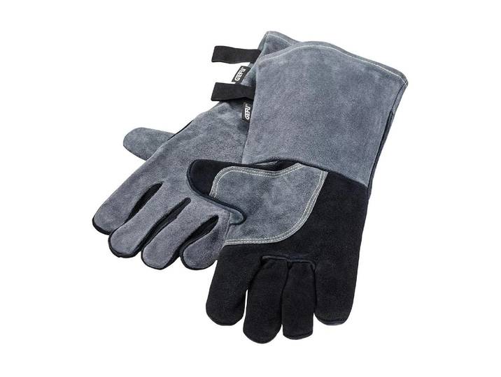 Grillhandschuhe GEFU GEFU Grillhandschuh BBQ Grau, L 41.0 cm x B 16.5 cm , grau (schwarz grau), Topflappen, Grillhandschuhe