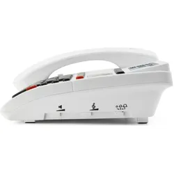 Geemarc CL610 Schnurgebundenes Notruftelefon mit SOS-Armband, Telefon, Weiss