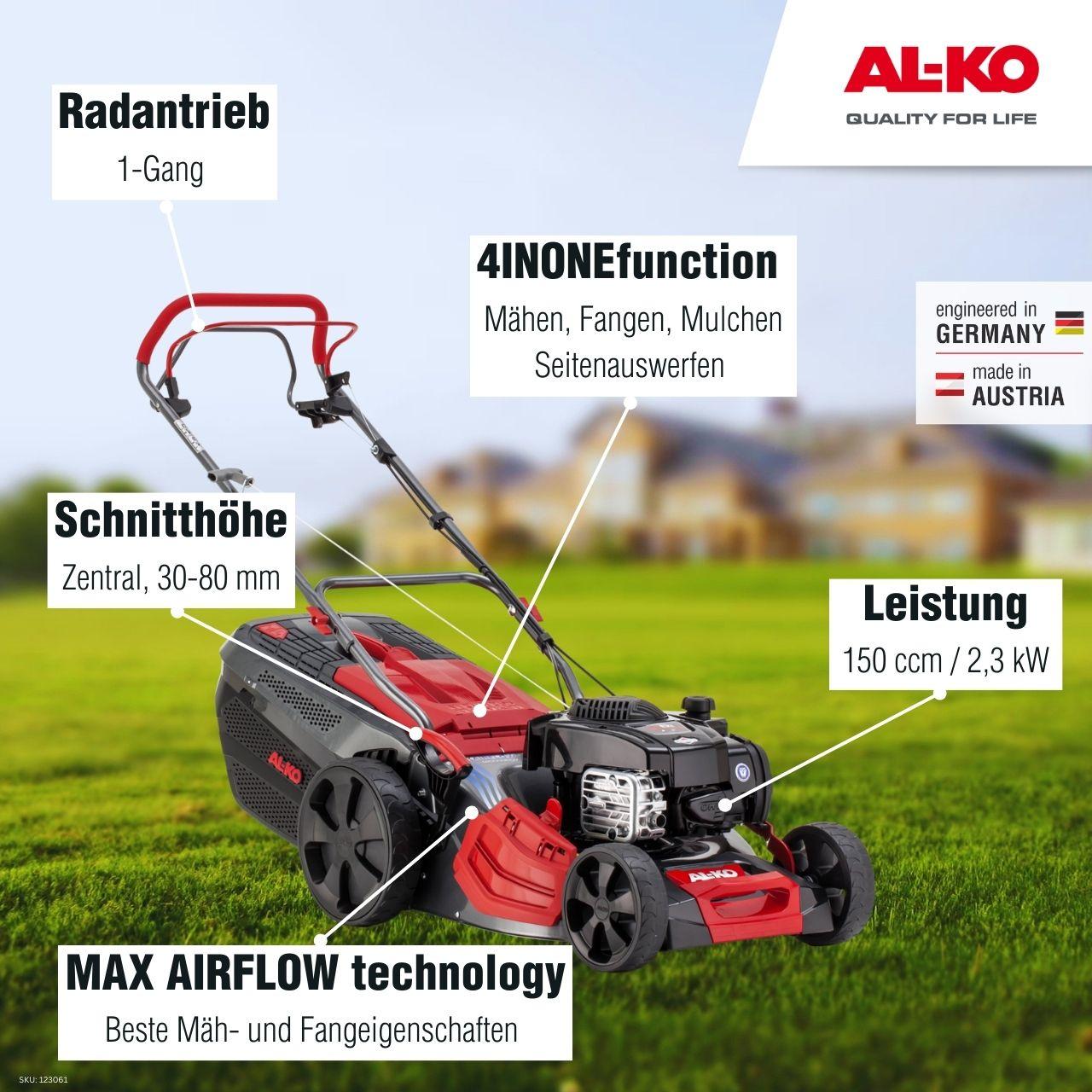 AL-KO Benzin-Rasenmäher Premium 524 SP-B