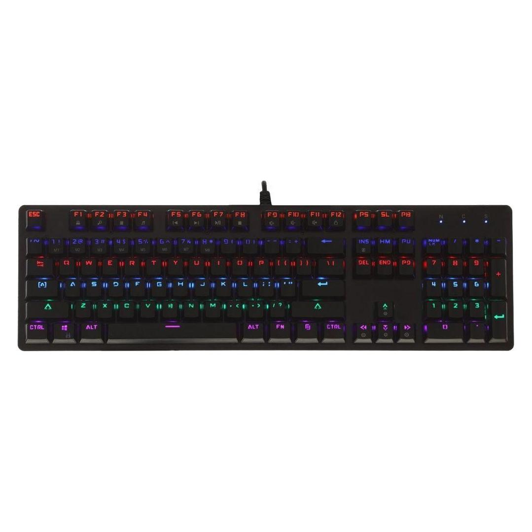 Art Mechanische Tastatur mit Beleuchtung AK-51 USB (US, Kabelgebunden) (KLART AK-51)