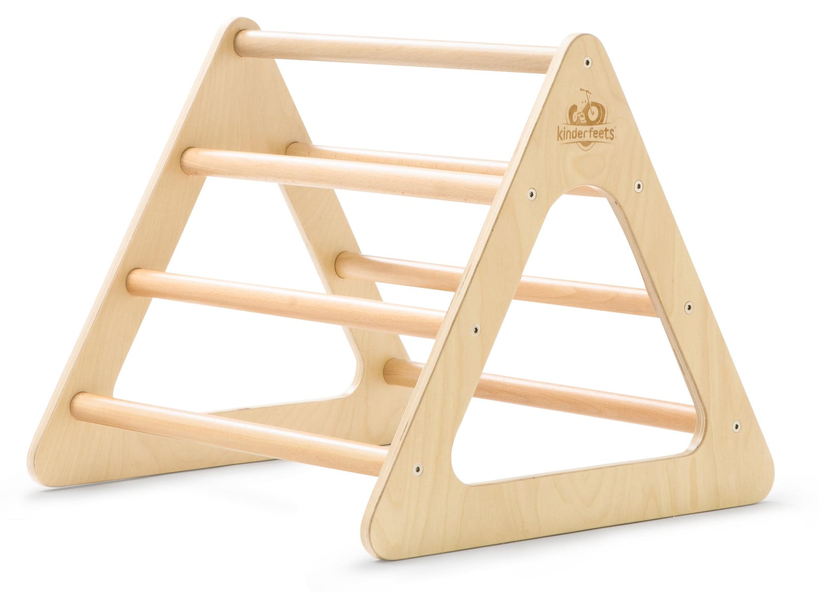 Kinderfeets houten klimrek in de vorm van een driehoek - Klein