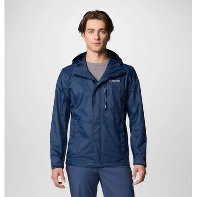 Regenjacke COLUMBIA "Pouring Adventure III Jacket", Herren, Gr. S (46), blau (collegiate navy), Obermaterial: 100% Nylon. Futter: 100% Polyester, normal, Jacken Regenjacke, wasserdicht, winddicht, atmungsaktiv